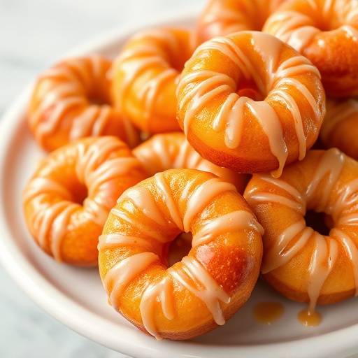 Golden brown koeksisters, freshly glazed with syrup, displayed on a platter.